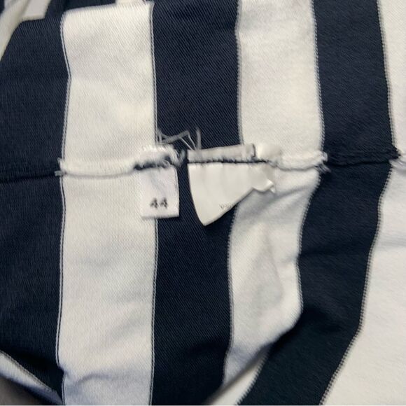 Amina Rubinacci striped navy (almost black) & white tank Top in Sz 44 - Picture 8 of 10